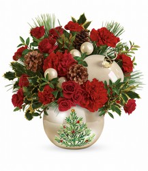Teleflora's Classic Pearl Ornament Bouquet from Carl Johnsen Florist in Beaumont, TX
